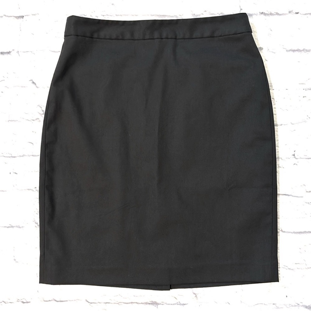 Banana Republic Black Pencil Skirt Lined Interior Professional Size 6 Petite
